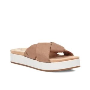 Koolaburra UGG | Carenza Twist BEIGE Slides Sz 9